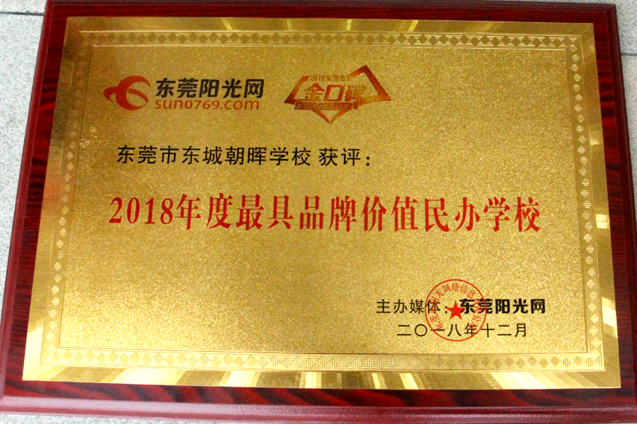 东莞市东城朝晖学校:砥砺前行十五载 相期努力尽朝晖
